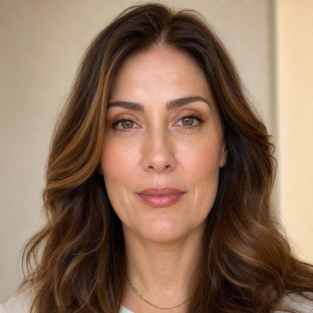 After — refined skin, brows, and symmetry
